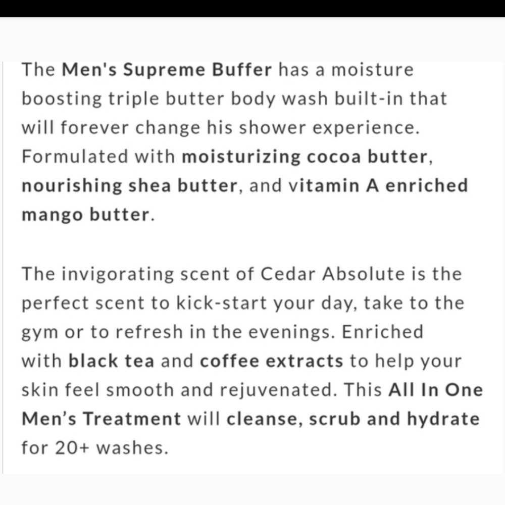 Cedar Absolute | Supreme Buffer | Spongelle | Brand New in Box - Picture 8 of 8